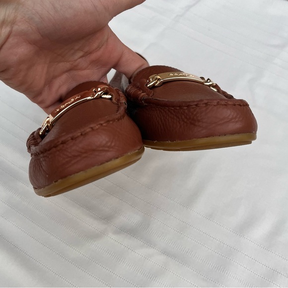 Coach Leather Loafer Saddle Brown 5.5 - Picture 3 of 8